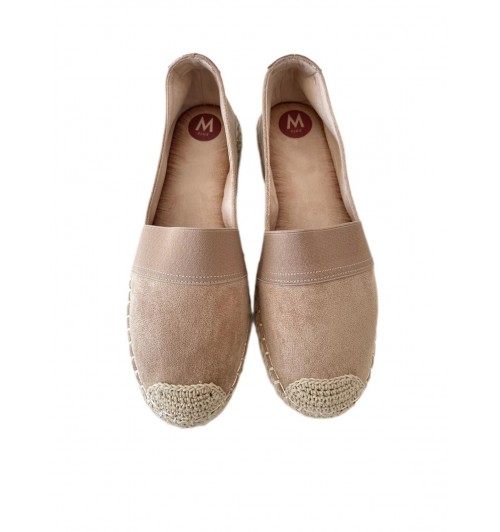 Alpargata tipo serraje BEIGE... Alpargata tipo serraje BEIGE...