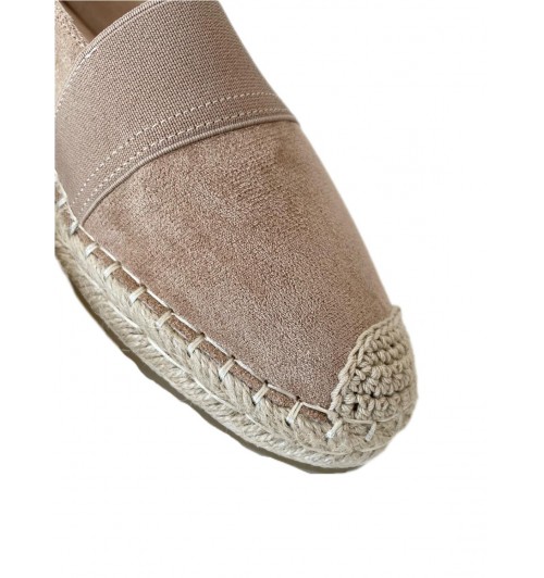 Alpargata tipo serraje BEIGE... Alpargata tipo serraje BEIGE...