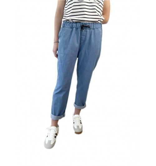 Pantalón jeans vista estamp AZUL...