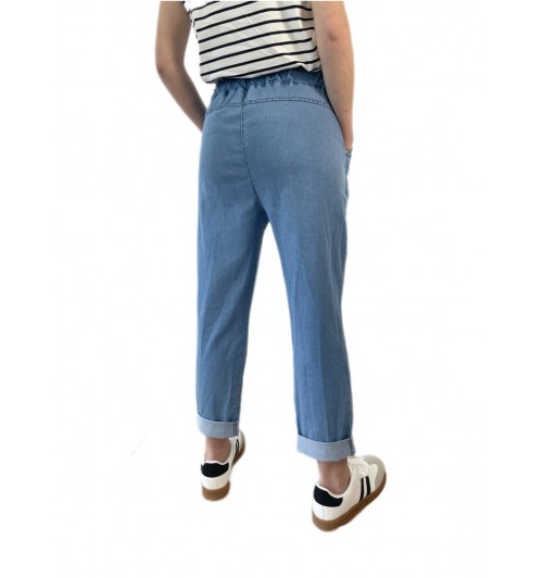 Pantalón jeans vista estamp AZUL...