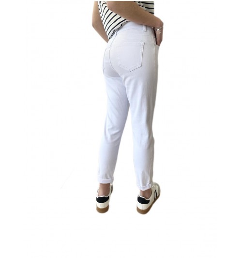 Pantalón elástico jeans mom fit...