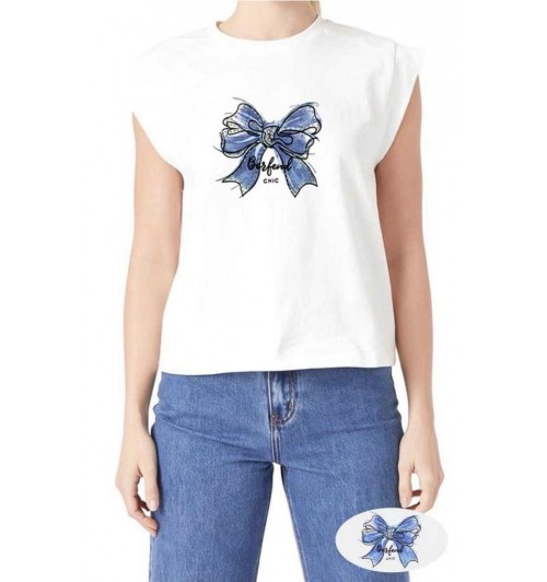 Camiseta lazo Borfend BLANCO...