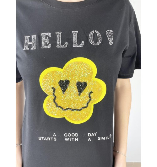 Camiseta hello emoticono... 2