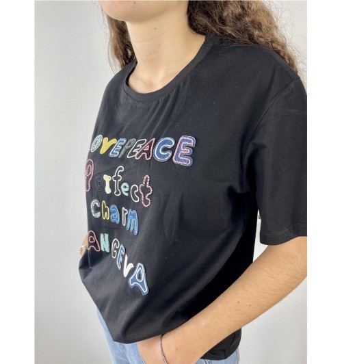 Camiseta love peace NEGRO... 2