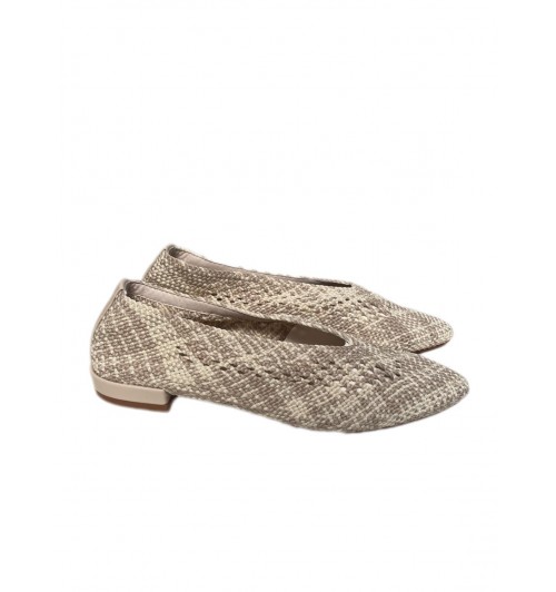 Slippers rafia bicolor BEIGE...