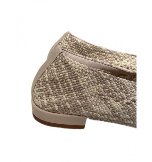 Slippers rafia bicolor BEIGE...