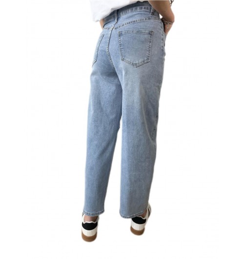 Jeans elástico Ballon AZUL...