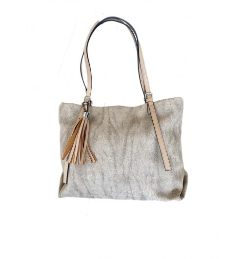 Bolso shopper tejido retro...