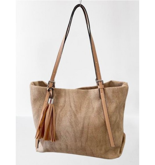 Bolso shopper tejido retro...