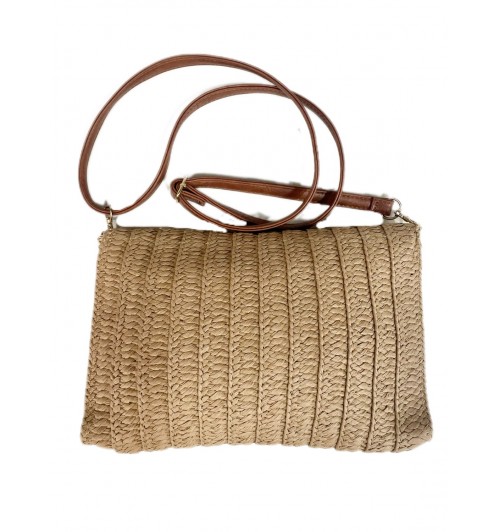 Cartera bandolera rafia abalorios Cartera bandolera rafia abalorios