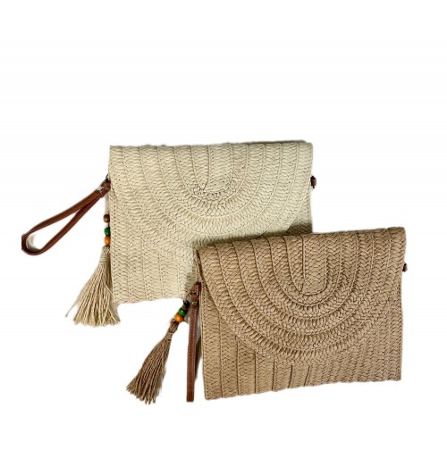 Cartera mano rafia Cartera mano rafia