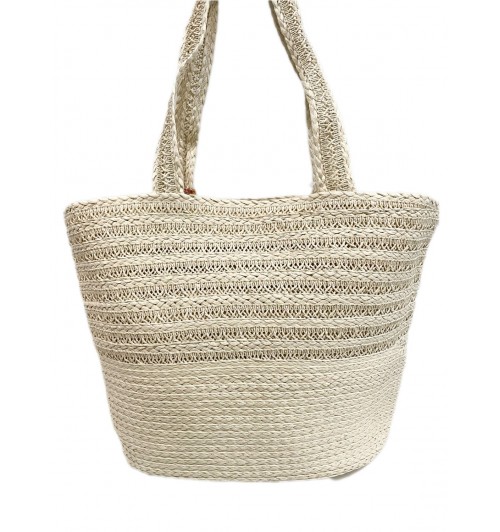 Cesto rafia con colgante Cesto rafia con colgante