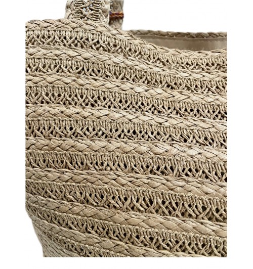 Cesto rafia con colgante Cesto rafia con colgante