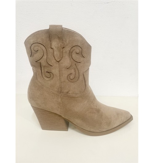 Botín campero serraje dibujo