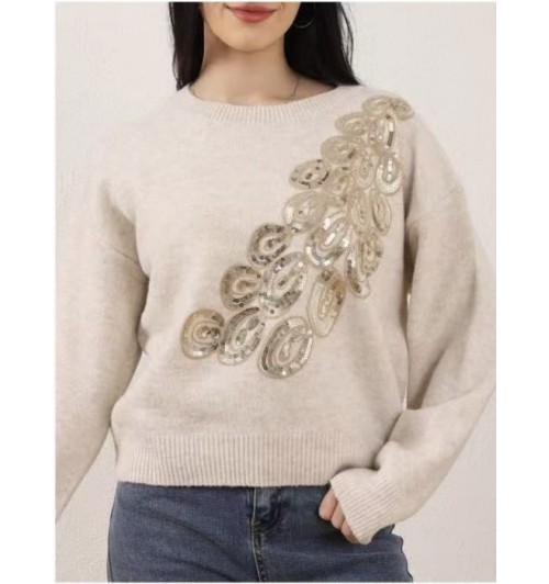 Suéter lentejuelas lado wool 2