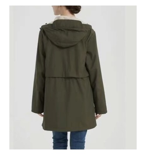 Parka chubasquero reversible liso