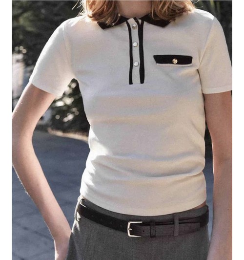 Polo bicolor m/c
