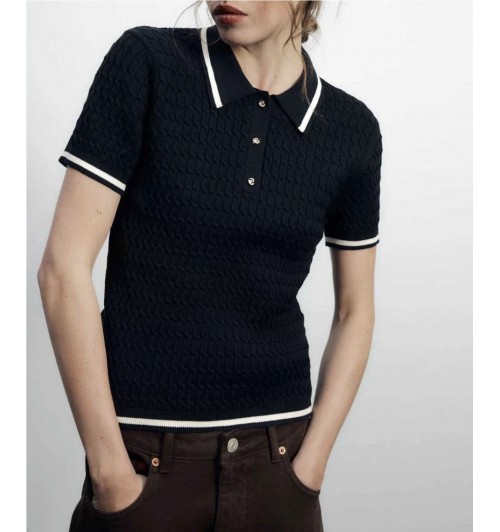 Polo chica listas m/c