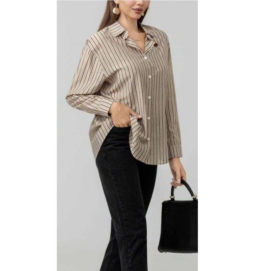 Camisa listas bordado cuore 2