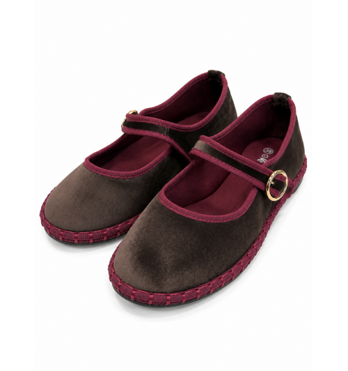 BAILARINAS RIBETE TERCIOP. MARRON...