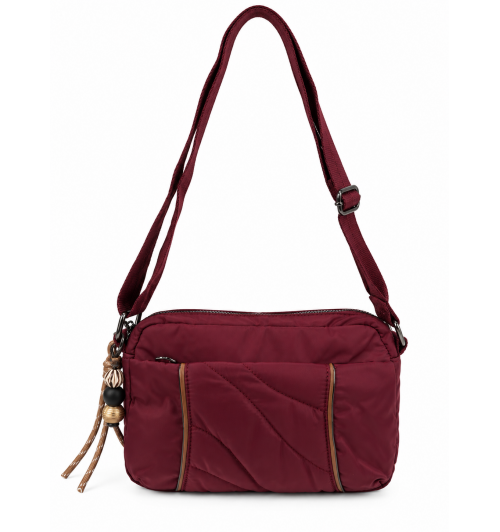 BANDOLERA NYLON RIBETE GRANATE