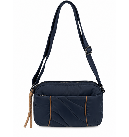 BANDOLERA NYLON RIBETE AZUL...