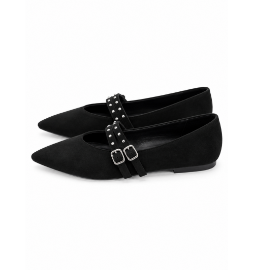 BAILARINAS  MARY JANE 2 TIRAS NEGRO