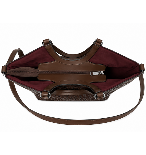 BOLSO ECOP. TRENZADO MARRON