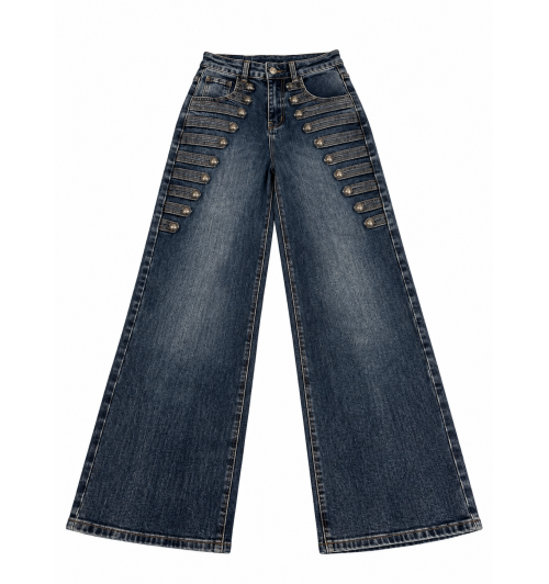 JEANS WIDE LEG ALAMARES