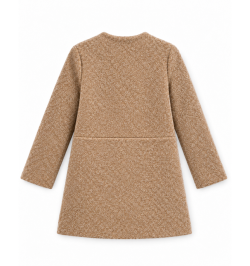 CHAQUETA CAFTÁN LANA BROCHE FL CAMEL