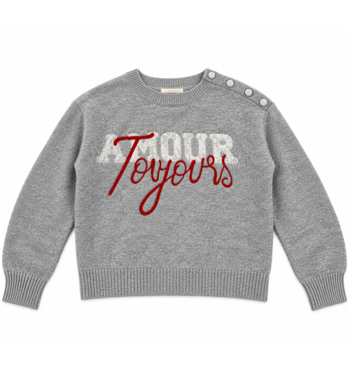 JERSEY BOT. HOMBROS AMOUR GRIS