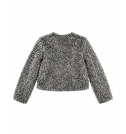CHAQUETA CORTA PELO CEM GRIS 2
