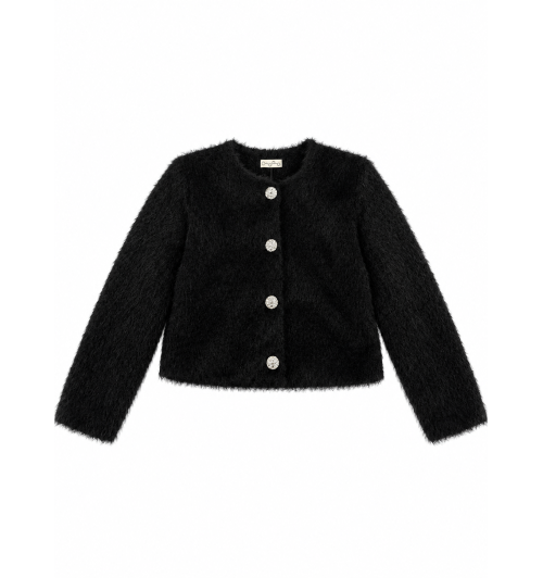 CHAQUETA CORTA PELO CEM NEGRO