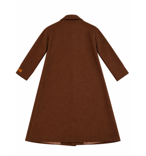 ABRIGO SOLAPA  MIDI MARRON 2