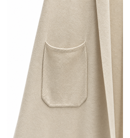 CHALECO CAFTÁN PTO LARGO BEIGE