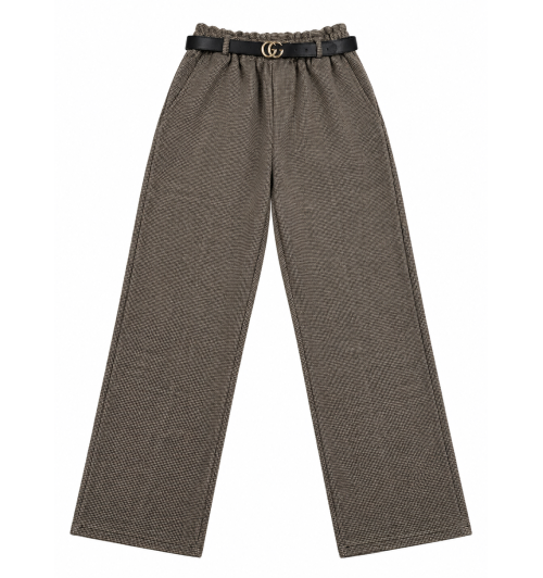 PANTALÓN CUADRIT BOLS. CC M-3X MARRON