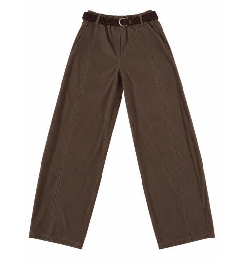 PANTALÓN PANA CORTE CC MARRON